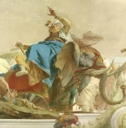 Fresque au plafond dans l